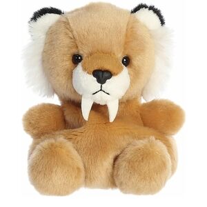 Kids Aurora Ash The Saber Tooth Tiger Palm Pal 5" Plush Stuffed Animal NEW